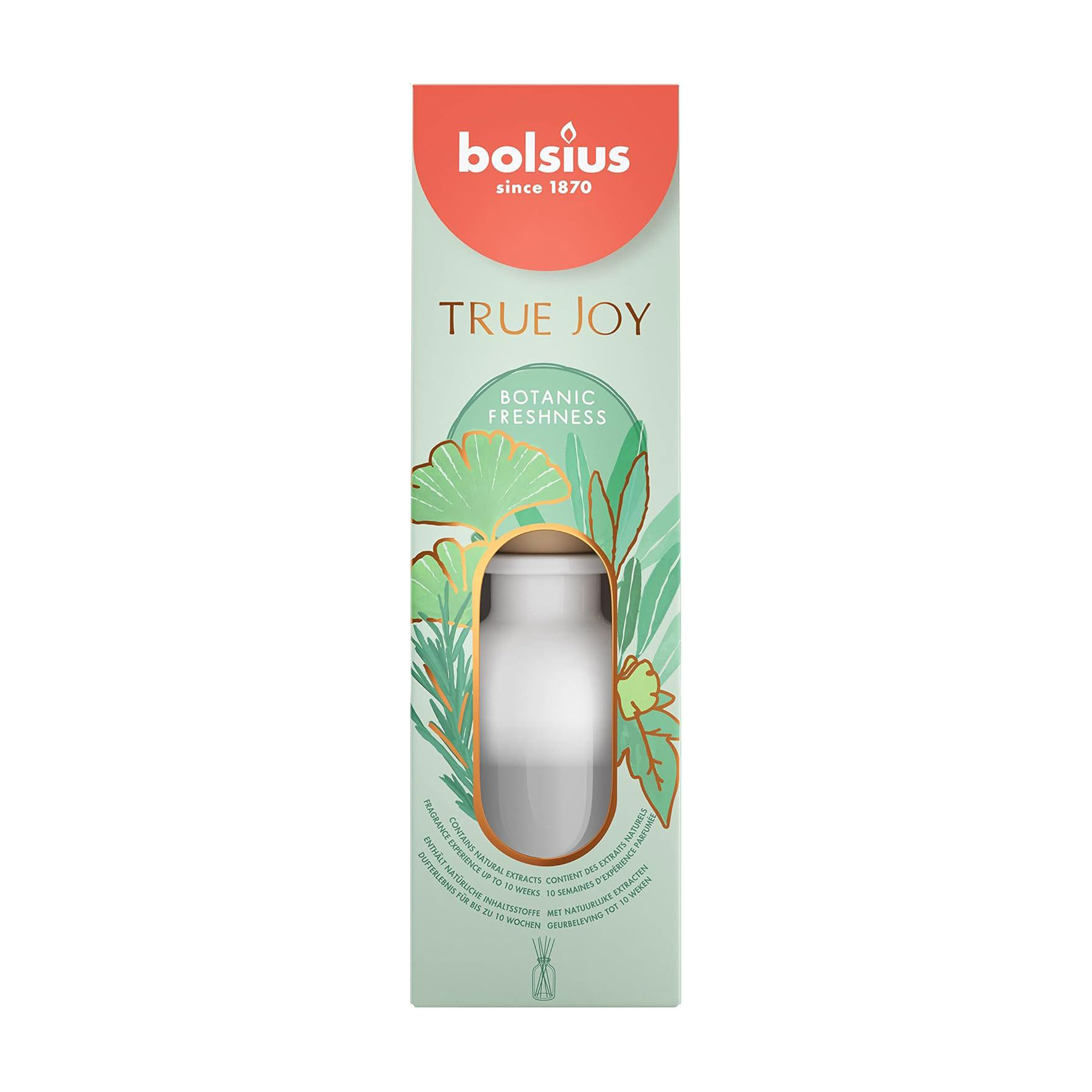 Аромадифузор Bolsius True Joy Botanic Freshness, 80 мл